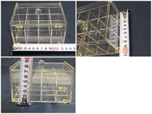 s304　ケース　ボックス　アロマ　アクリル　蓋つき　コスメ収納　透明ケース　ボックス　箱型　小物入れ　訳あり未使用で長期保管品_画像8