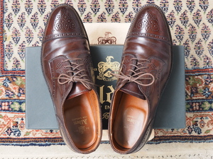 [С деревом обуви] Alden Cordovan 2145 Medallion Cap Toe 8d прямая фишковая крышка / 2210 975 Тот же цвет