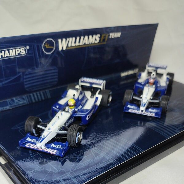 ミニカー 1/43 ミニチャンプス WILLIAMS F1 BMW FW24 1-2 FINISH MALAYSIAN 2002