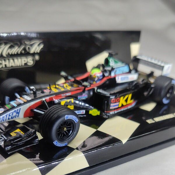 ミニカー 1/43 ミニチャンプス KL MINARDI ASIATECH PS02 M.WEBBER #23