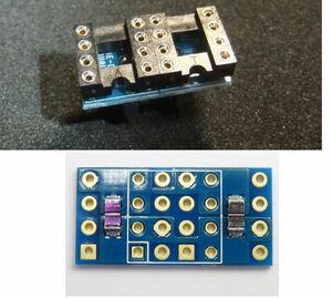 「1回路⇒2回路」化基板コンデンサ実装済HG版 搭載DIP通常版仕様　通常DIP1個付。OPA627AP等にどうぞ！　新品未使用