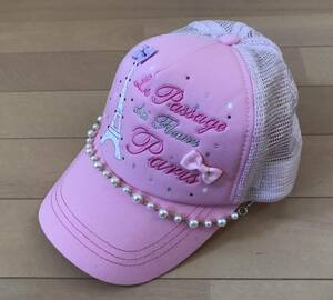  new goods unused ma The way z girls mesh cap color : pink size :52-56cm