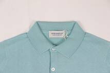 新品 John Smedley　ジョンスメドレー 最高級シーアイランドコットン・メリノウール　 ポロシャツ Sサイズ 　PINE MIST_画像2