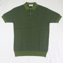 新品 John Smedley ジョンスメドレー 最高級メリノウール ポロシャツ　Sサイズ VERDANT GREEN/O_画像1