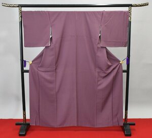 【桜庭呉服店】 色無地 パーティー 紫色 披露宴 お茶会 身丈153.5cm 裄丈69.5cm ★着物 ia-530