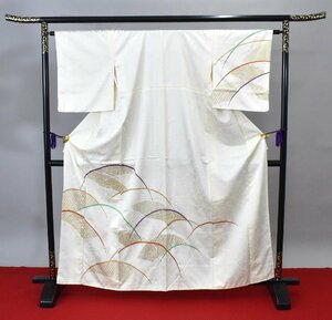 【桜庭呉服店】 附下訪問着 披露宴 花 芝文 おしゃれ 身丈157cm 裄丈60cm ★着物 パーティー t‐1234