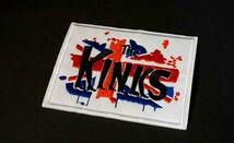 白四角■英国旗◆新品UK英国　ユニオンジャック　キンクス The Kinks　■イギリス　ロックバンド　刺繍ワッペン激渋■洋服・衣類・衣服DIY_画像3