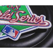 緑WS1988◆新品MLBワールドシリーズ World Seriesメジャーリーグ　野球ベースボール 刺繍ワッペン◎アメリカUSスポーツ◆激渋■洋服DIY衣類_画像4