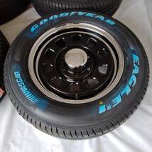 新品 デイトナ 16-6.5J＋38 6-139.7 クロームリム タイヤ付4本SET 215/65R16 グッドイヤーナスカー ハイエース200系 (W2167-2)_画像5