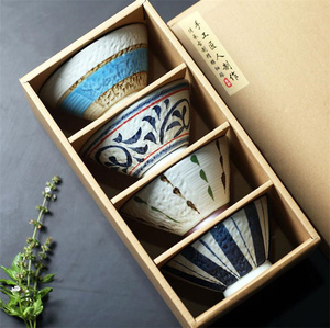  free shipping * rice bowl hand .. new building festival . gift Hori te- gift under . ceramic soup bowl 