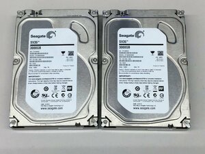 Seagate 3TB　HDD ST3000VX000 2個セット　中古品 　(管：2F-M2）