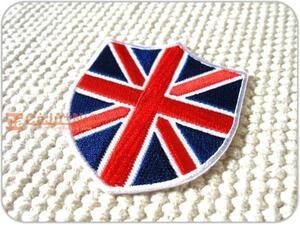 刺繍ワッペン/イギリス国旗エンブレム型/ロンドン
