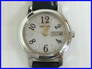 2304*.-805* Citizen Wicca E001-R005448 wristwatch solar Date lady's CITIZEN wicca used 