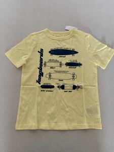 ■ＧＡＰ■新品■120■ギャップ■人気Tシャツ■ＵＳＡ■イエロー■スケボー■スケート・ボード■重ね着にも■5.2-2