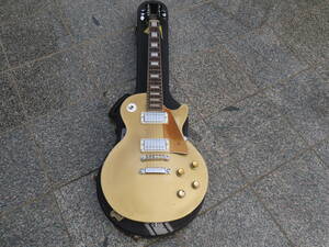 [TS20306] Lespaul details / pattern number unknown electric guitar Gold electrification has confirmed hard case attaching used beautiful goods made in Japan YAMAHA? electrification has confirmed 