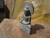 【TS30421】仏像 石仏 仏教美術 お釈迦様 高さ13cm_画像3