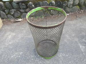 [3AP28 O] сетка мусорная корзина корзина для мусора Vintage мусорка Showa Retro Mid-century 