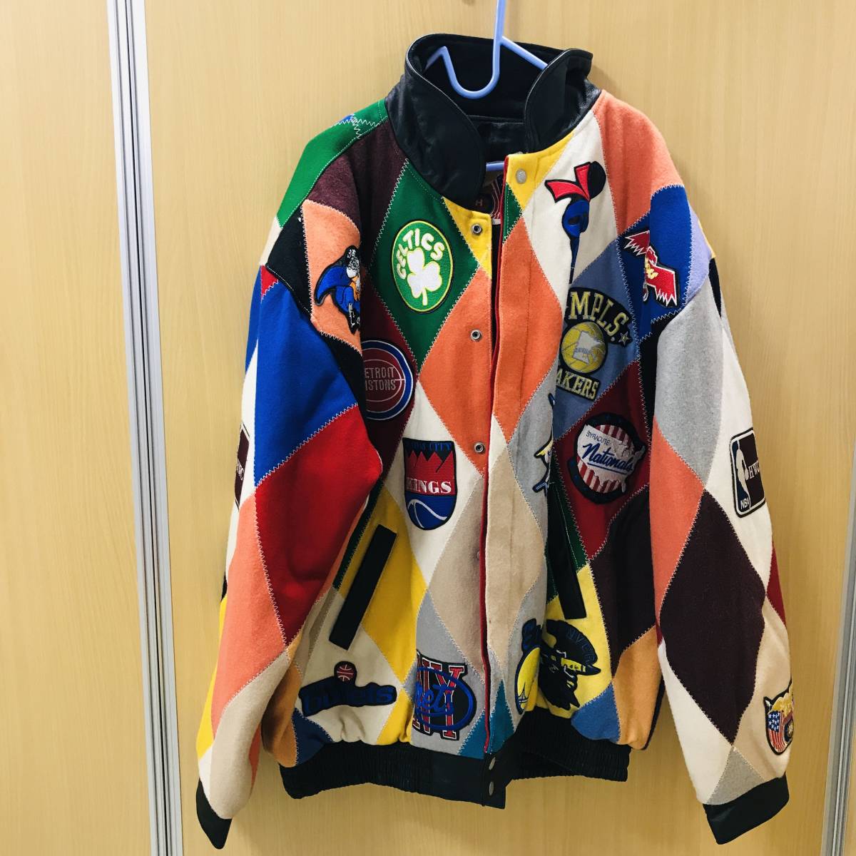 取り寄せ 【美品】jeff hamilton NBA スタジャン ワッペン www.esn
