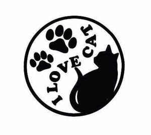 * lovely cat Chan cat animal pad tanker cap cutting sticker (c_r)!