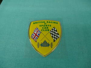 BRSCC BRITISH RACING & SPORTS CAR CLUB ステッカー 9.8cmx8.2cm