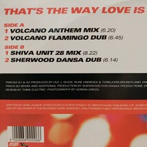 VOLCANO with SAM CARTWRIGHT『THAT'S THE WAY LOVE IS 』/ハウスアンセムレコード_画像3