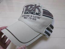1980's デッドストック ベースボール キャップ 野球 帽子 電気屋 ビンテージ フラッグスタッフ アリゾナ アメカジ 新品 トラッカーハット_画像3