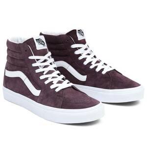 ☆VANS SK8-HI PIG SUEDE COLLECTION 暗紫/白 28.5cm バンズ スケートハイ ピッグスエード 撥水 VN0A5JMJBEF