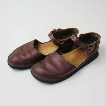 AURORA SHOES オーロラシューズ NEW CHINESE ニュー チャイニーズ ストラップシューズ 6C/ブラウン系 エンジ【2400013303002】_画像2