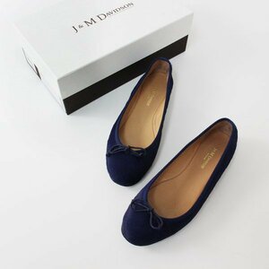 J&M Davidson J and M Davidson is lako leather Flat ribbon ballet shoes 35/ blue group [2400013302067]