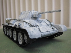 1|35 [so ream army T-34 tank winter camouflage ] final product 