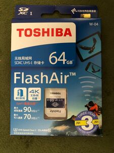 TOSHIBA FlashAir 64GB SD-UWA064G USED