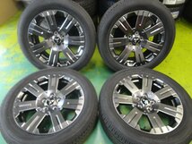 ■40045■山あり　三菱純正◎22年製ヨコハマGEOLANDER SUV　G055 225/55R18　デリカＤ：5等　アルミ4本セット_画像1