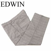 【新品 未使用】 EDWIN PRESTIGE エドウィン EP503 ストレッチ グレンチェック柄 パンツ スラックス Sz.XL　メンズ ゴルフ　G3B00588_4#R_画像1