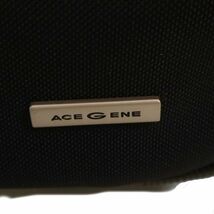 美品★ ACE GENE エース ジーン ショルダー付き 二輪 スーツケース キャリーケース ブリーフケース バッグ Sz.F ビジネス 黒　G3G00077_4#U_画像8