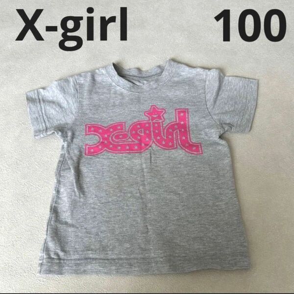 X-girl エックスガールファーストステージグレー Tシャツ 100