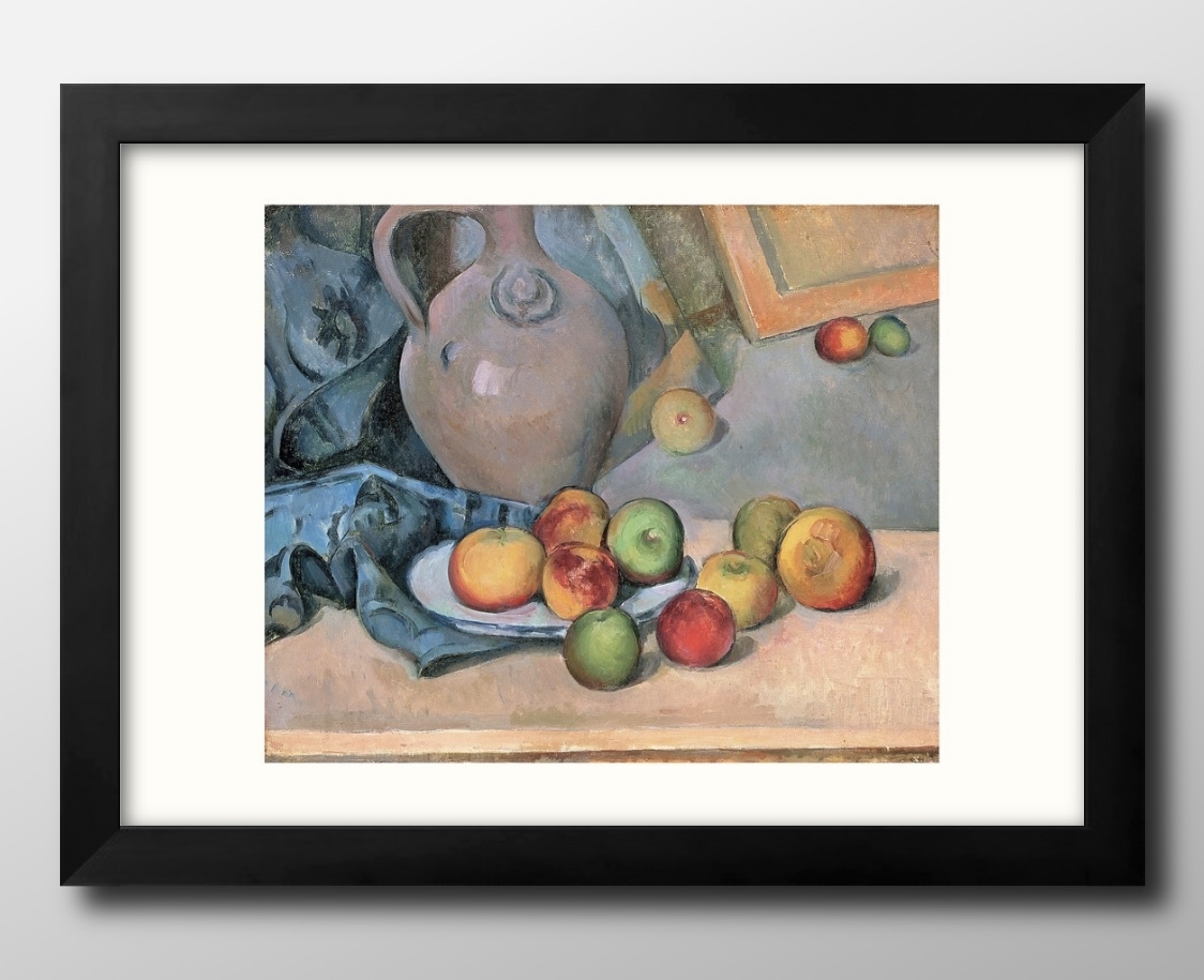 12610■Envío gratis!! Póster de arte pintura tamaño A3 Paul Cezanne bodegón ilustración de fruta diseño papel mate nórdico, Alojamiento, interior, otros