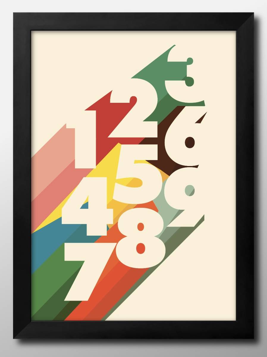 11897 ■ ¡¡Envío gratis!! Póster artístico pintura tamaño A3 Diseño de ilustración Bauhaus Papel mate nórdico, Alojamiento, interior, otros