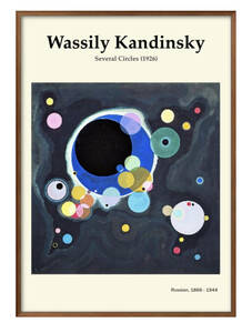 Art hand Auction 1-3213 ■ 무료배송!! 아트 포스터 페인팅 A3 사이즈 Walissy Kandinsky 일러스트 디자인 북유럽 무광택 종이, 주택, 내부, 다른 사람
