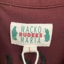 YA3646【2003】WACKO MARIA ワコマリア バック刺繍 胸刺繍 ポケット オープンカラーシャツ サイズL メンズ【120203000140】_画像5