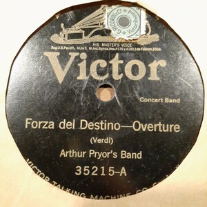 YY1) Arthur Pryor’s Band『Forza del Destino／Orpheus in Hades』　12インチ SP盤