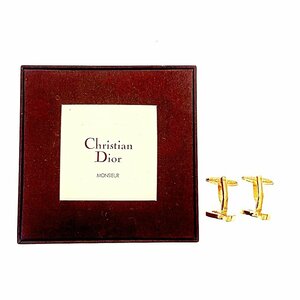 [ с коробкой ] Christian Dior Christian Dior GP Logo раунд запонки мужской 165553 запонки 