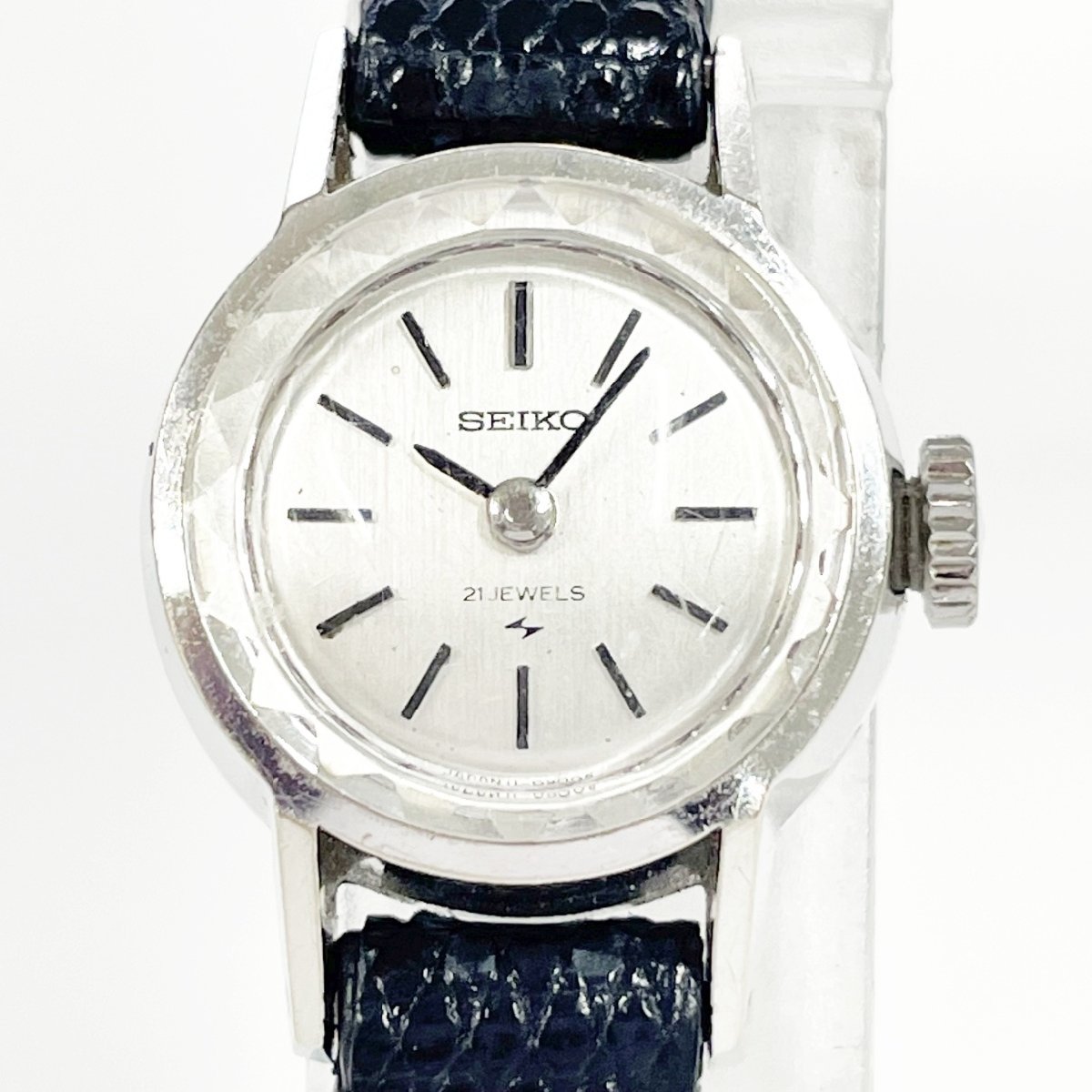 9-46 SEIKO 14KWG 腕時計 K14WG 1140-0110 4Pダイヤ 手巻き