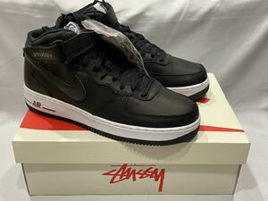 新品　28.5cm stussy×NIKE ステューシー×ナイキ　AIR FORCE 1 07 MID SP SNAKESKIN エアフォース1ミッド スネークスキン