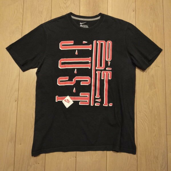 USA古着卸 Lサイズ NIKE ナイキ JUST DO IT プリント Tシャツ