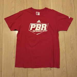 USA古着卸 Lサイズ adidas THE GO TO TEE アディダス PBR プロ ブル ライダース ロゴ 両面プリント Tシャツ