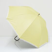 Afternoon tea　アフタヌーンティー 晴雨兼用日傘 USED美品 グリーン フラワーレース UV 遮光 遮熱 47cm T BT9326_画像1