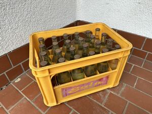 [HG859] 昭和レトロ SAIN サインレモン 瓶 中身入り 古ビン ジュース