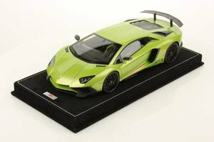 ★世界で 1台！安値即決！シリアル( 01 / 01 )！MR 1/18 Aventador LP750-SV Verde Ithaca SVロゴ イタリアストライプ 新品未展示 送料無料