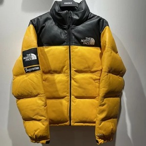 SUPREME x THE NORTH FACE 17aw LEATHER NUPTSE JACKET Size-S