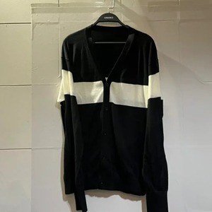 UNIFORM EXPERIMENT 22ss CHEST LINE KNIT CARDIGAN サイズ4 ユニフォームエクスペリメント チェストラインコットンニットカーディガン